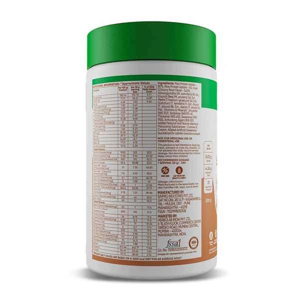 Dr. Vaidya's Plant Protein - Cream & Cookies 500Gm Pack Of 3