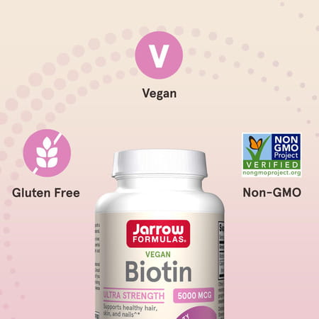 Jarrow Formulas Biotin 5000 Mcg | 100 Capsules