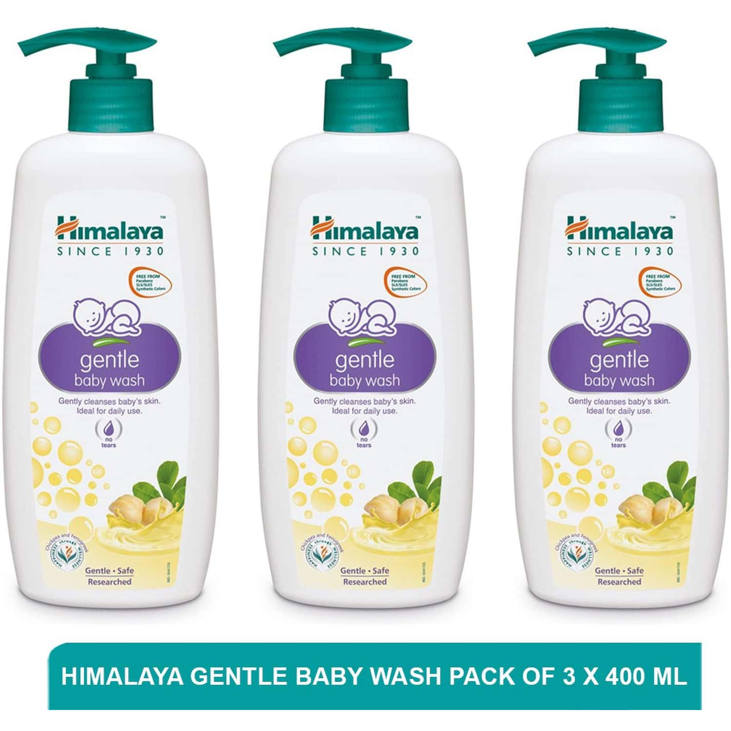 Himalaya Gentle Baby Wash | 400 Ml | Pack Of 3