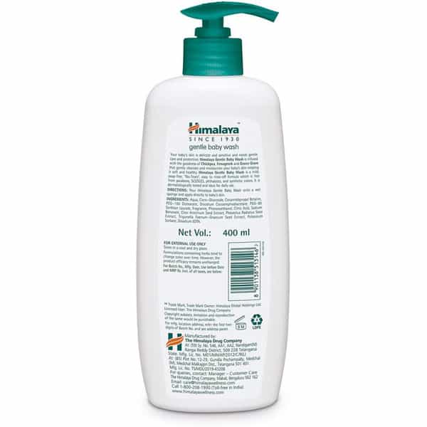 Himalaya Gentle Baby Wash | 400 Ml | Pack Of 3