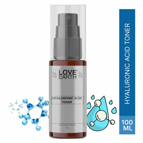 Love Earth Hyaluronic Acid Toner With Grape Seed Extract And Hyaluronic Acid 100Ml
