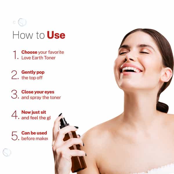Love Earth Hyaluronic Acid Toner With Grape Seed Extract And Hyaluronic Acid 100Ml