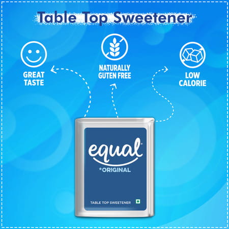 Equal Original Low Calorie Sweetener Sugar Free Low Calories Sugar Control 300 Tablets Pack Of 4