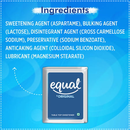 Equal Original Low Calorie Sweetener Sugar Free Low Calories Sugar Control 300 Tablets Pack Of 4