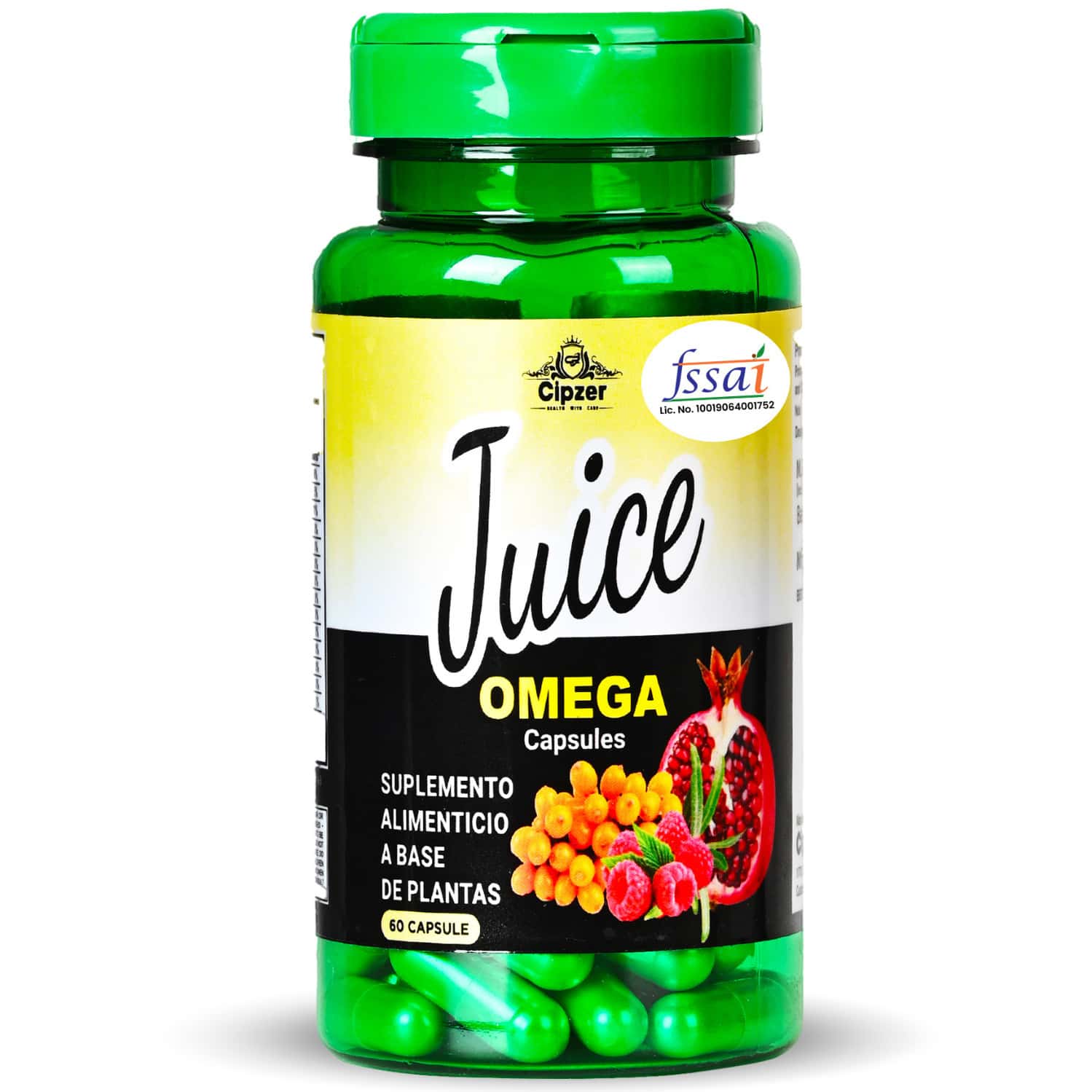 Cipzer Juice Omega Capsules Nourish Your Heart,joints,brain & Skin With Omega Fatty Acid 60 Capsules