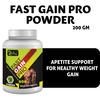 Riffway Fast Gain Pro Weight Gain Powder | Well-Rounded Nutritional Profile 100% Ayurvedic (1X200gm)