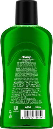 Closeup Nature Boost Mouthwash 500 Ml