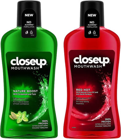 Closeup Nature Boost Mouthwash 500 Ml