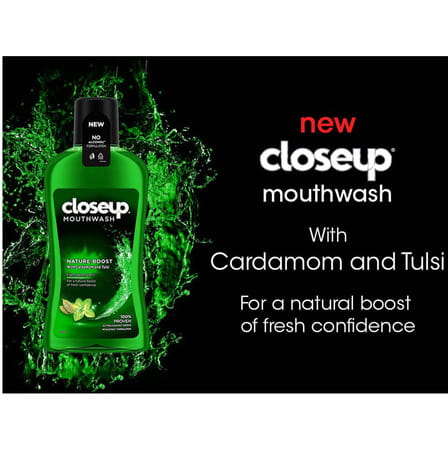 Closeup Nature Boost Mouthwash 500 Ml