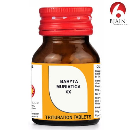 Bjain Baryta Muriaticum Trituration Tablet 6x | 25gm
