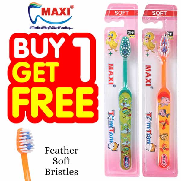 Maxi Tomtom Junior Toothbrush (Buy 1 Get 1 Free)