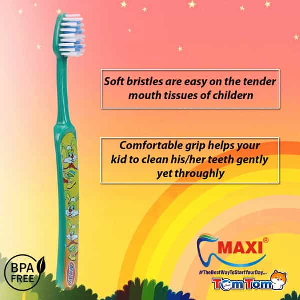 Maxi Tomtom Junior Toothbrush (Buy 1 Get 1 Free)
