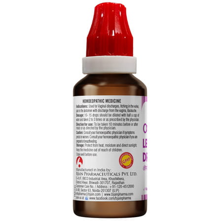Bjain Omeo Leucorr Drops For Abnormal Vaginal Discharge - 30Ml