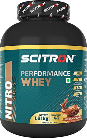 Scitron Nitro Series Performance Whey (41 Servings) - 1.81kg (Milk Chocolate)