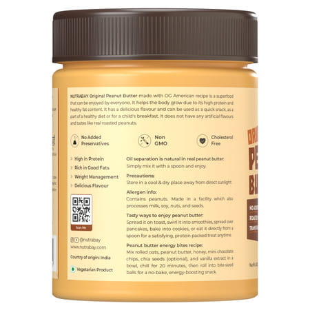 Nutrabay Foods Original Peanut Butter (Creamy) - 400G