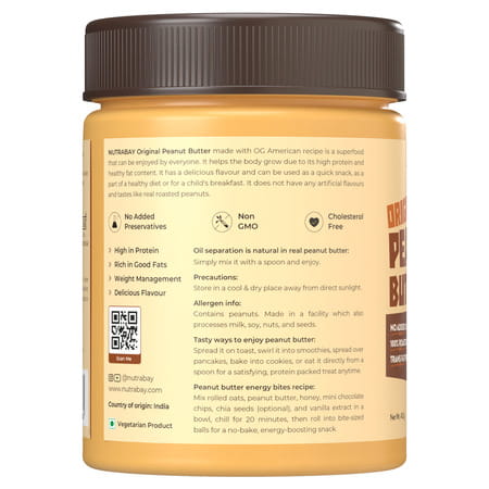 Nutrabay Foods Original Peanut Butter (Creamy) - 400g