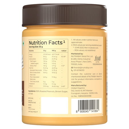 Nutrabay Foods Original Peanut Butter (Creamy) - 400g