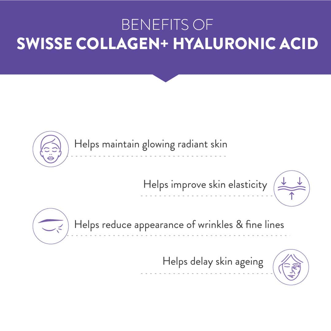 Buy SWISSE COLLAGEN+ HYALURONIC ACID COLLAGEN PEPTIDES WITH HA