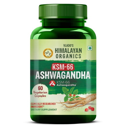 Vlado'S Himalayan Organics Ksm - 66 Ashwagandha 1000mg I Ksm-66 I (60 Capsules)
