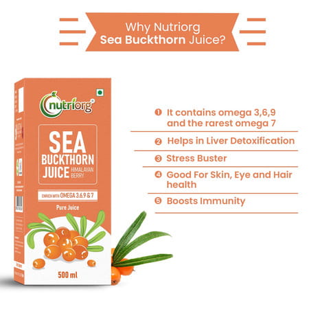 Nutriorg Seabuckthorn Juice 500ml