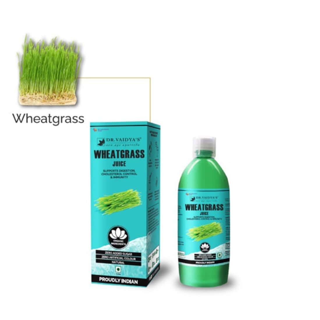 Buy DR. VAIDYA'S WHEATGRASS JUICE 1 LITRE Online & Get Upto 60 OFF