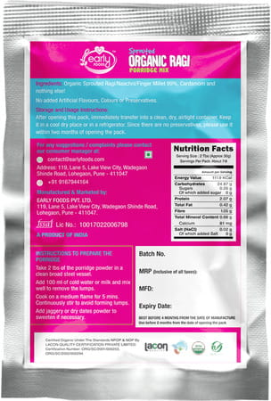 Early Foods Stage 1 Trial Pack Combo - Organic Fresh Porridge Mixes - 50g Each X 3