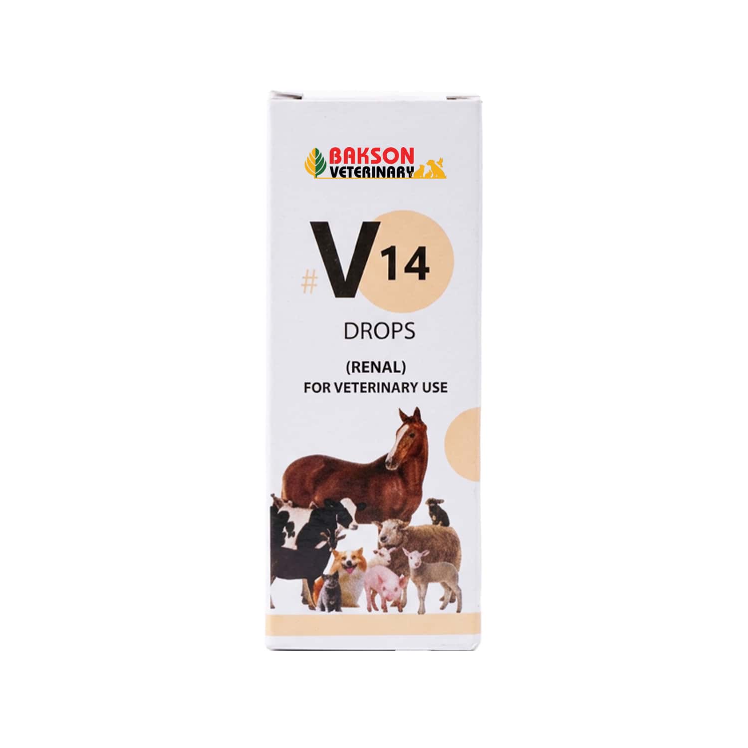 Bakson Veterinary V4 Drops | Renal | For Veterinary Use | 30 Ml