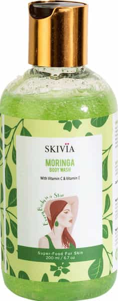 Skivia Moringa Body Wash With Vitamin C & Vitamin E (200 Ml)