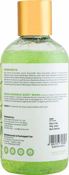 Skivia Moringa Body Wash With Vitamin C & Vitamin E (200 Ml)