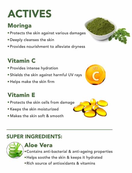 Skivia Moringa Body Wash With Vitamin C & Vitamin E (200 Ml)