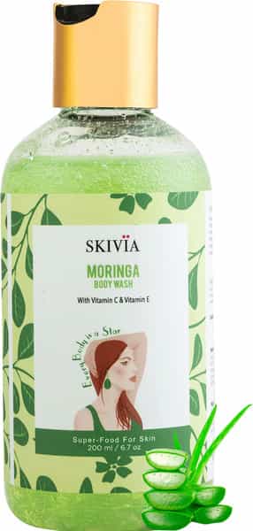 Skivia Moringa Body Wash With Vitamin C & Vitamin E (200 Ml)