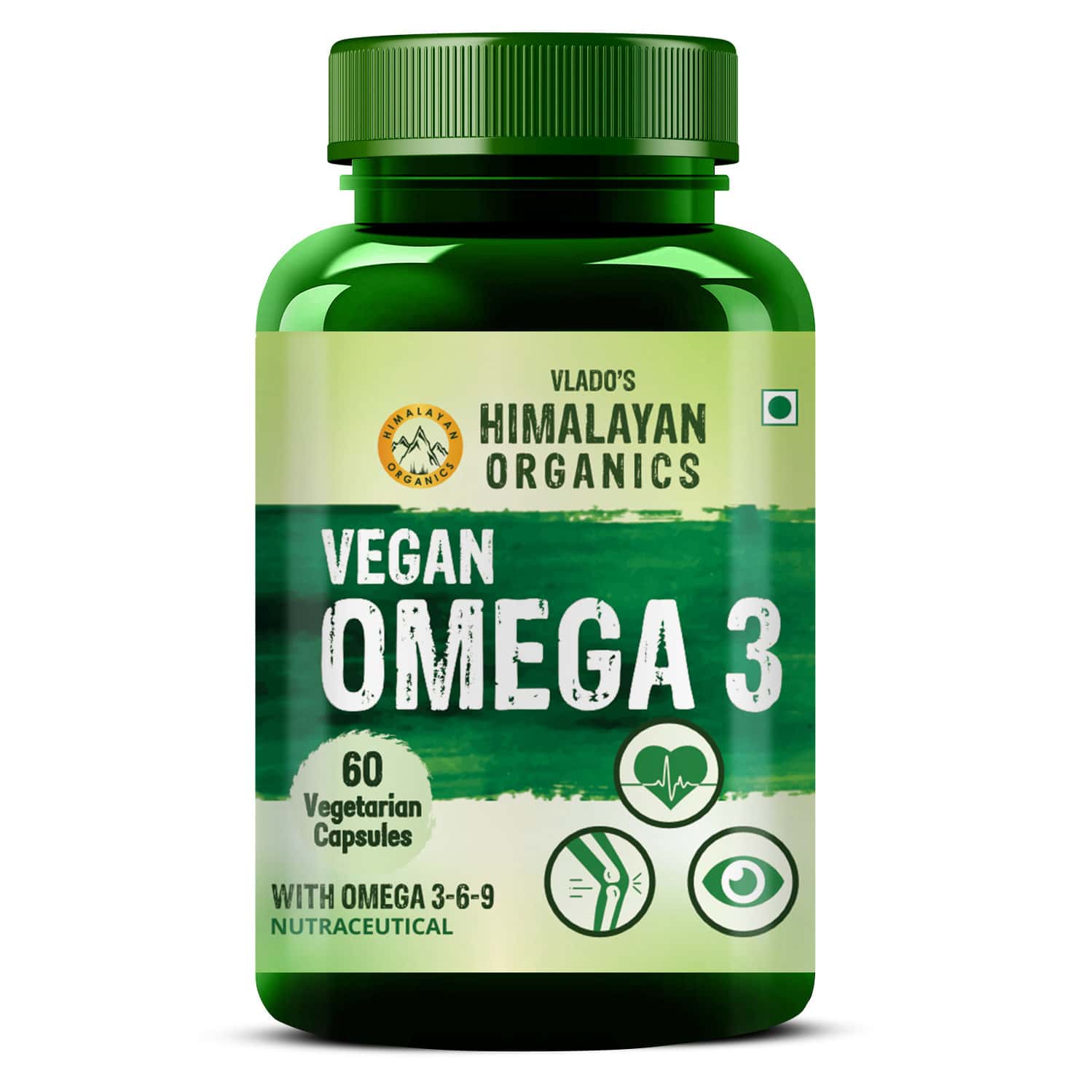Vlado's Himalayan Organics Omega 3 6 9 Vegan Supplement - 60 Capsules