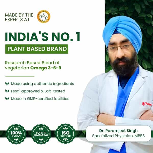 Vlado's Himalayan Organics Omega 3 6 9 Vegan Supplement - 60 Capsules