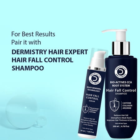 Dermistry Anti Hair Fall Control Serum Follicusan Hairgenyl Caffeine For Strengthening Roots 50ml