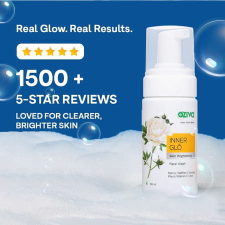 Oziva Inner Gl Skin Brightening Face Wash For Dark Spot Correction & Radiance (100 Ml)
