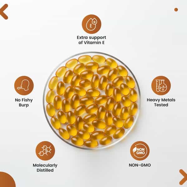 Neuherbs Deep Sea Cod Liver Oil Omega 3 Supplement For Heart | Brain | Bone & Skin Health