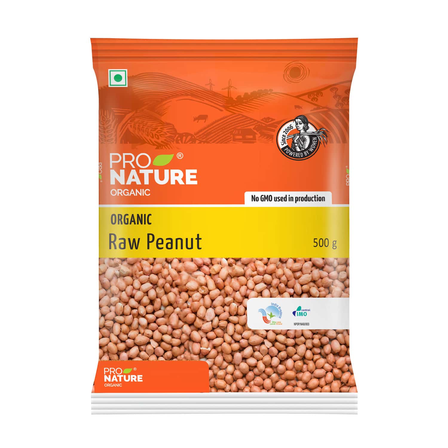 Pro Nature Organic Raw Peanuts 500g