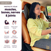 Betterhood Pack Of 2 Black Memory Foam Ergonomic Neck Support Cushion For Car