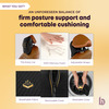 Betterhood Pack Of 2 Black Memory Foam Ergonomic Neck Support Cushion For Car