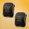 Betterhood Pack Of 2 Black Memory Foam Ergonomic Neck Support Cushion For Car