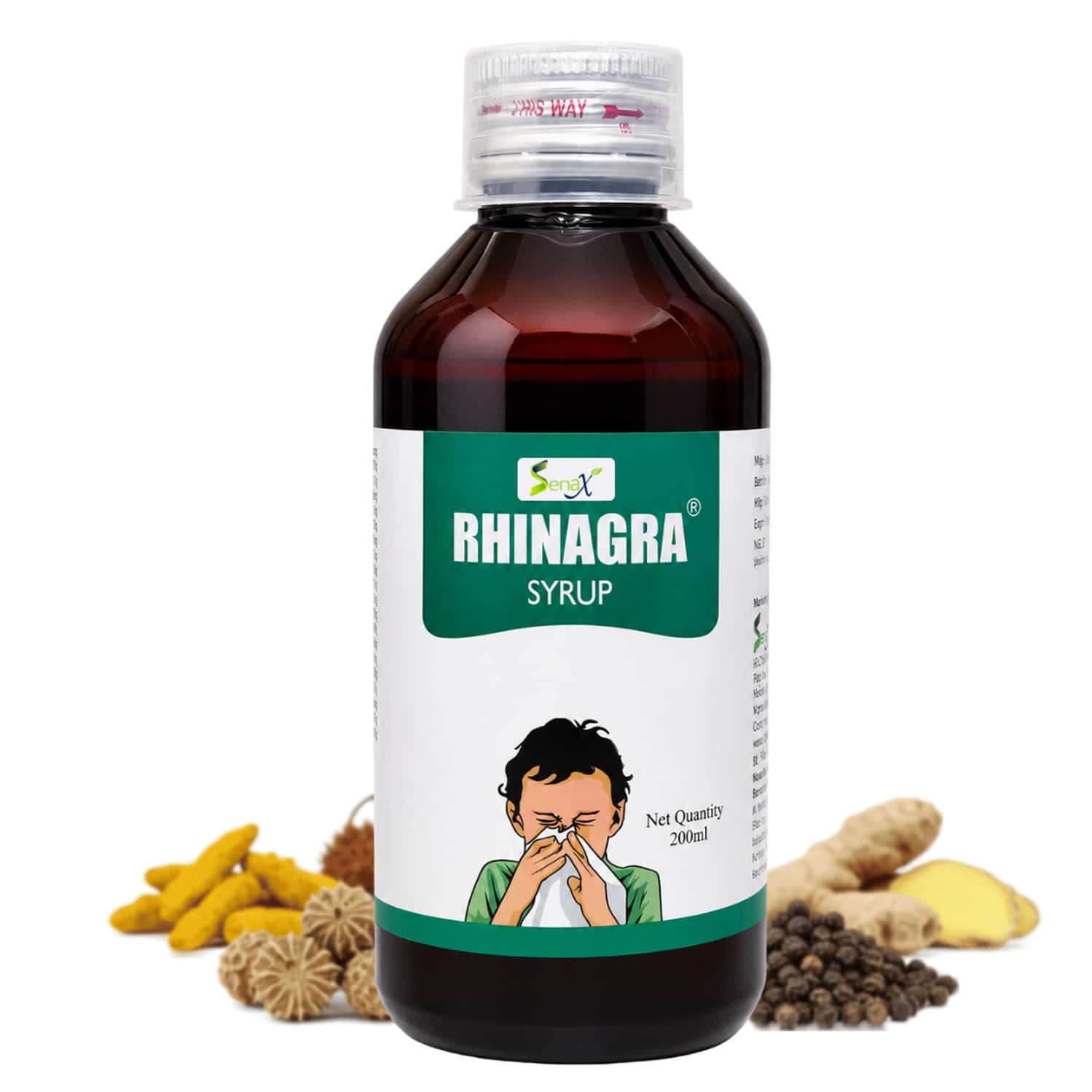 Revinto Rhinagra Syrup | Ayurvedic Respiratory Relief | 200ml