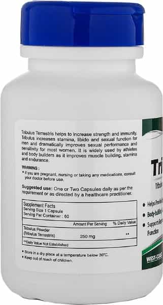 Healthvit Tribulus Terrestris Powder 250 Mg -60 Capsules