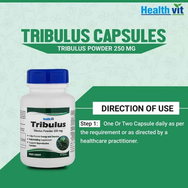 Healthvit Tribulus Terrestris Powder 250 Mg -60 Capsules