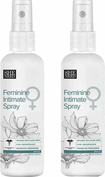 Sheneed Feminine Intimate Spray For Women 100Ml (Pack Of 2)