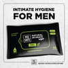 Pee Safe Intimate Wipes For Men Biodegradable Ph Balanced - 40 Wipes (Pack Of 4)
