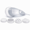 Waldon By Dr. Odin Oem101 Handheld Body Massager Adjustable Dial & 5 Interchangeable Heads (White)