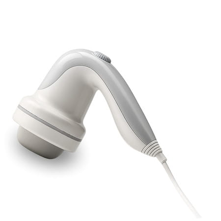 Waldon By Dr. Odin Oem101 Handheld Body Massager Adjustable Dial & 5 Interchangeable Heads (White)