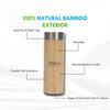 Arka Pure Life Bamboo Water Bottle With Tea Infuser (450Ml)