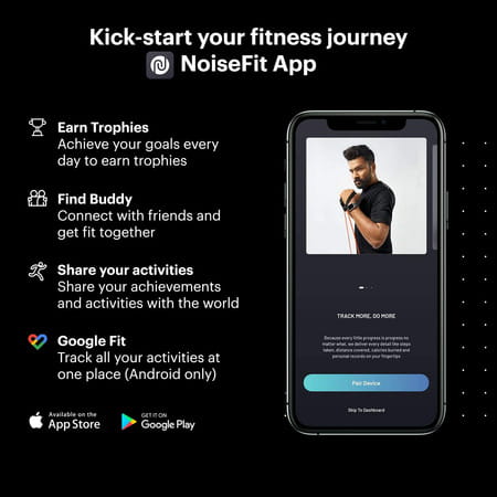 Noise Colorfit 2 - Smart Fitness Band (Midnight Black)