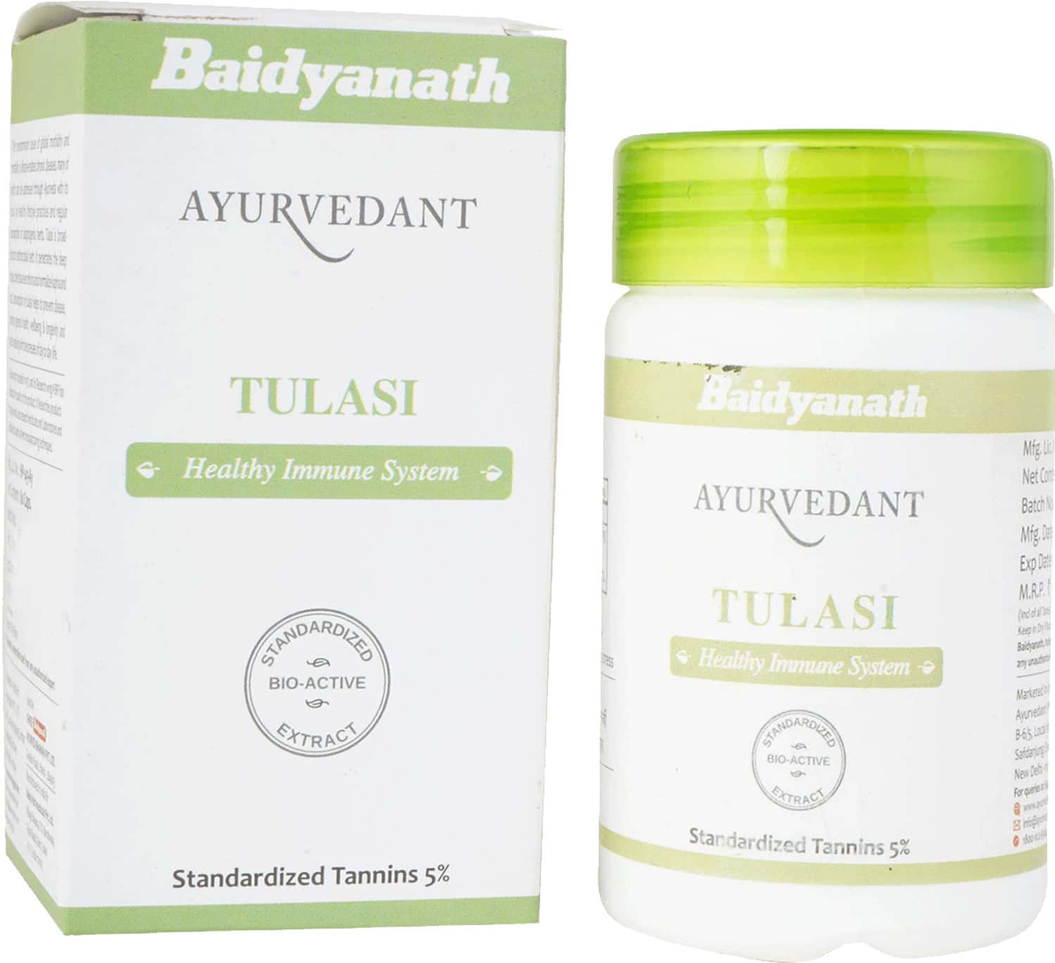 Baidyanath Jhansi Tulsi Cap 60 Cap (Pack Of 2)